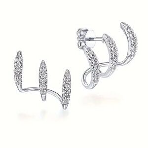Three Layer Crystal Earrings